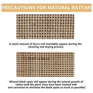 51.18' 6-Drawers Rattan Storage Cabinet