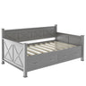 Modern Daybed With 2 Large Drawers, X Shaped Frame