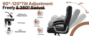 Executive Office Chair - High Back PU Leather Ergonomic Design