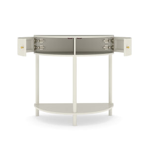 Demi Lune - Console Table With 2 Storage Drawers