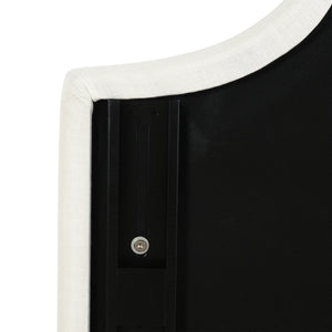 Catherine Upholstered King Headboard, Antique