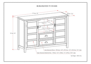 Burlington - Handcrafted Tall TV Media Stand