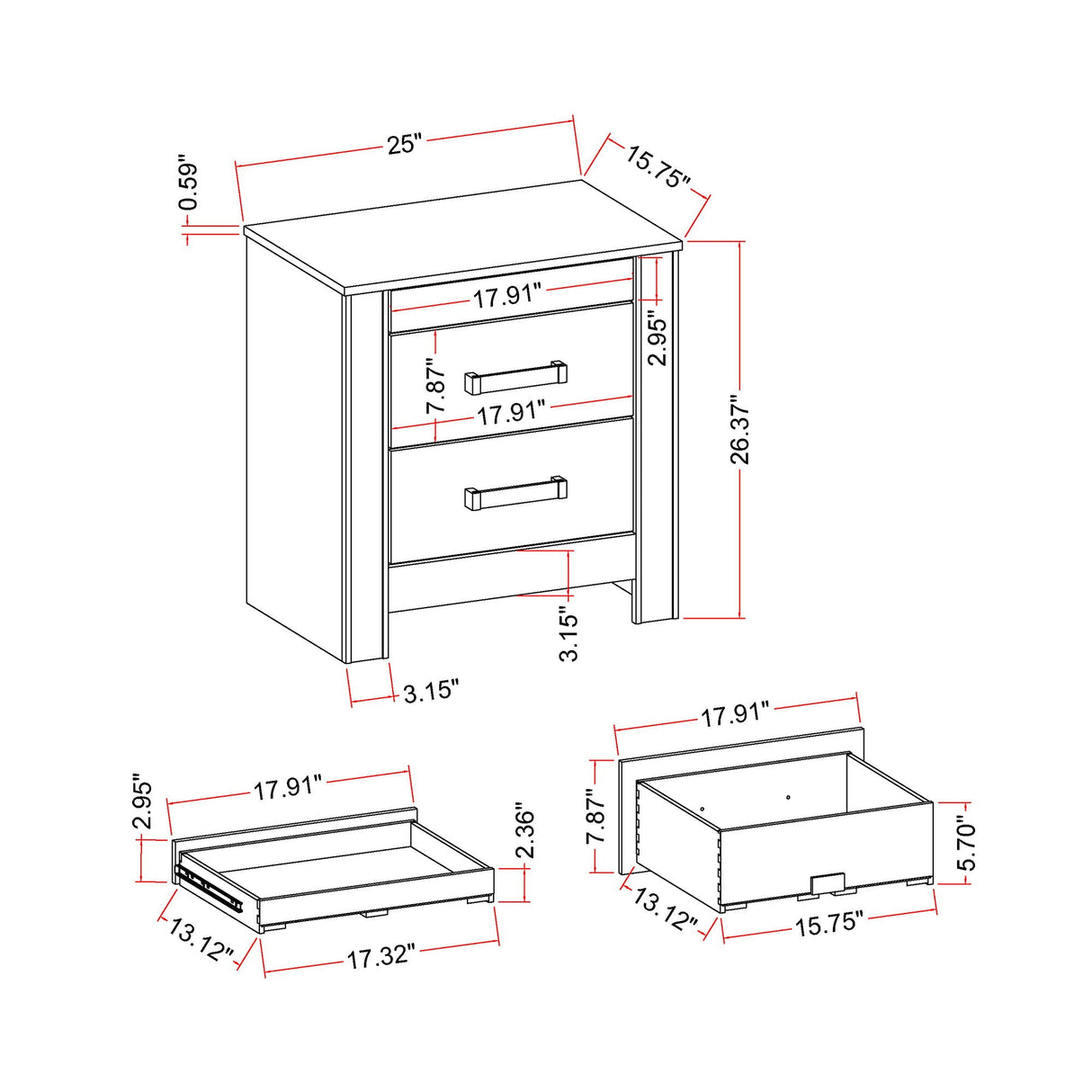 Lorenzo - 5 Piece Bedroom Set With Glittered Detailing