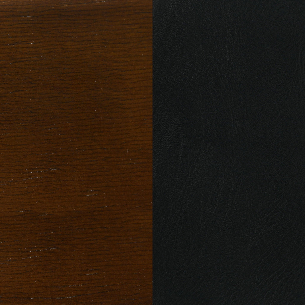 Swivel Stool With Upholstered Seat (Set of 2) - Black / Brown