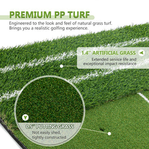 5'x4' Golf Hitting Mat with Guide Line