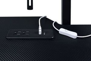 Canzi - Gaming Desk With USB - Black