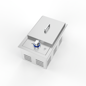 Single Grilling Side Burner, 17,000BTU Liquid Propane