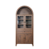 Dome Cabinet,Walnut,made of high-quality materials and antique craftsmanshipwith large storage space