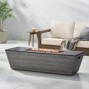 56" Rectangle MGO Fire Pit - 50,000 BTU