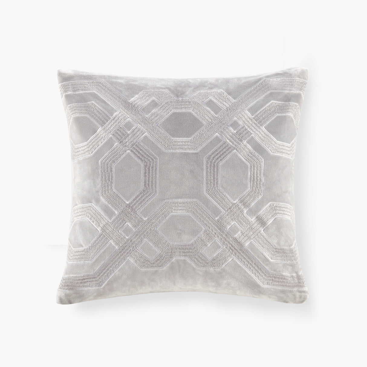 Embroidered Japanese Braid Feather Pillow
