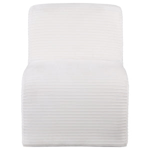 Winne - Curved Armless Accent Chair