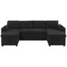 U-Shaped Sectional Sofa Bed With Storage And USB Ports