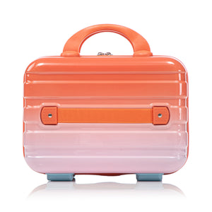 2 Pc PC Spinner Wheel Luggage Set with Lock - Gradient Blue Red