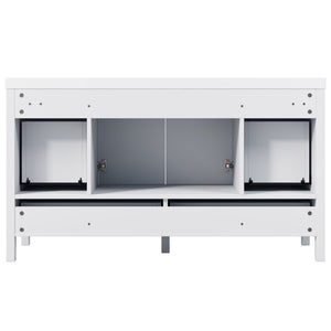 Bathroom Vanity With Separate Sink, Soft Close Doors And 4 Drawers