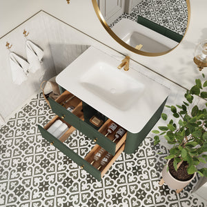 36" Wall Mounted & Floating Single Vanity