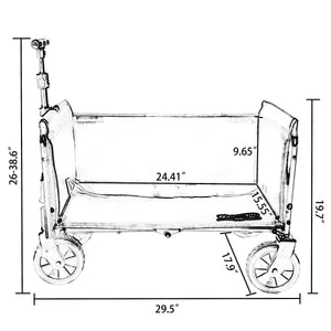 All-in-One Convertible Folding Camping Wagon Cart