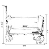 All-in-One Convertible Folding Camping Wagon Cart