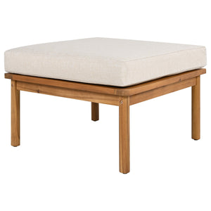 Outdoor 4-piece Acacia Wood and Rope Patio Sofa Set