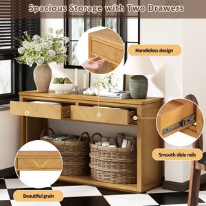 55' Console Table Natural