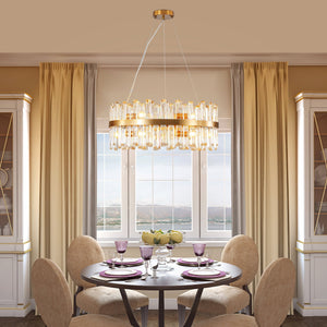 23.6 Inches Luxury Crystal Chandelier