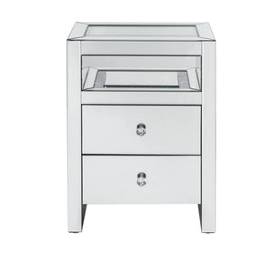 Dominic - Accent Table With LED - Mirrored
