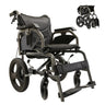 Lightweight Foldable Transport Wheelchair for Adults