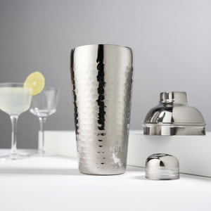 Irving Hammered Cocktail Shaker In Stainless Steel Viski®