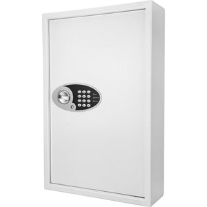 White Digital Keypad Wall Safe Key Cabinet with Secure Steel Construction