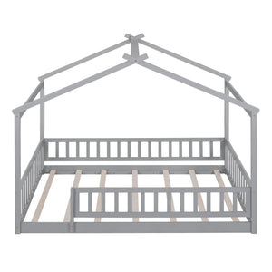Bed House Bed Frame With Fence