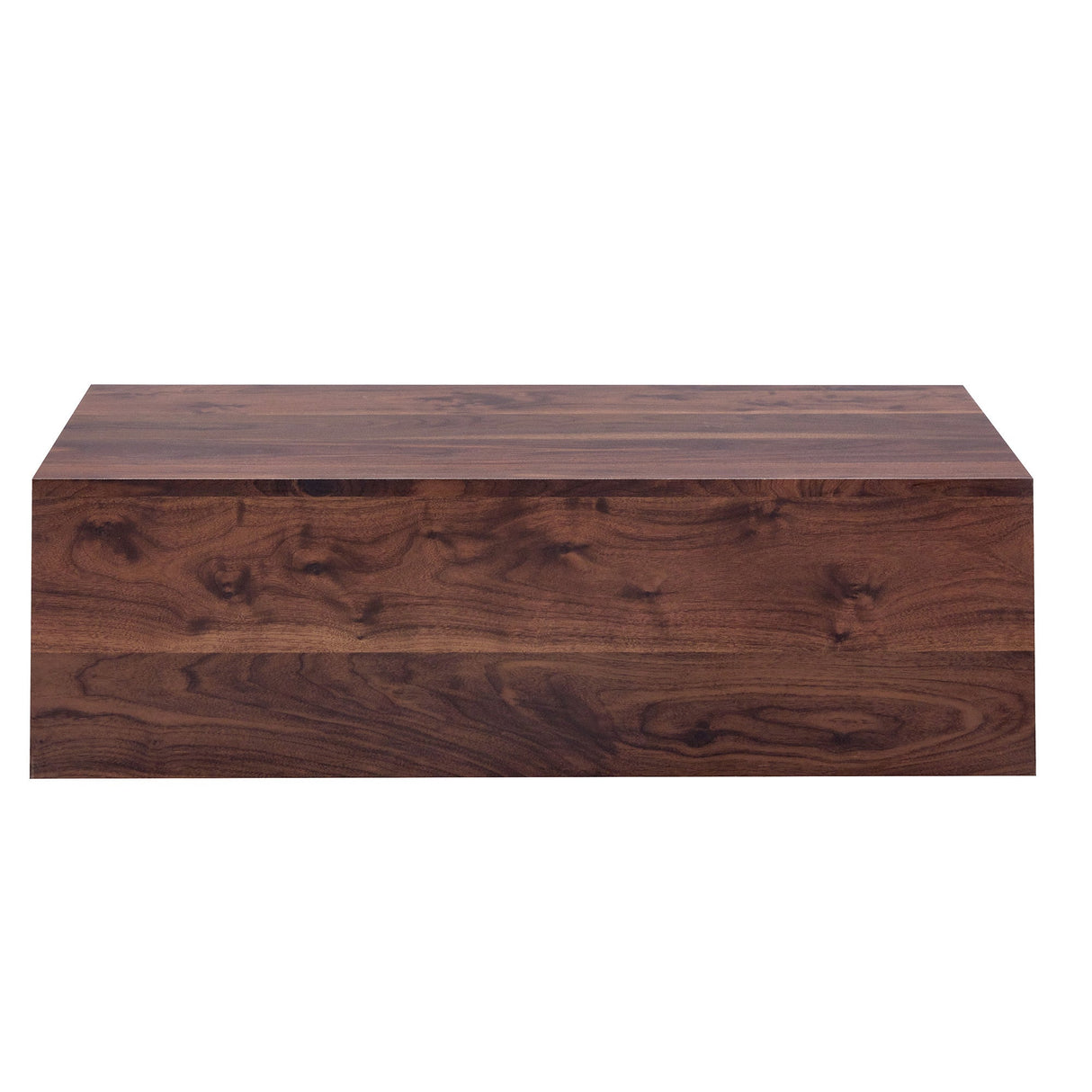 Luxurious Walnut Wood Grain MDF Coffee Table