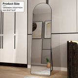 Arched Full Length Mirror With Frame For Bathroom Bedroom ing Store - Black