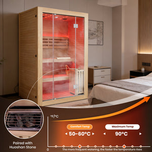 Double-Person 3000W Heating Furnace Sauna Room