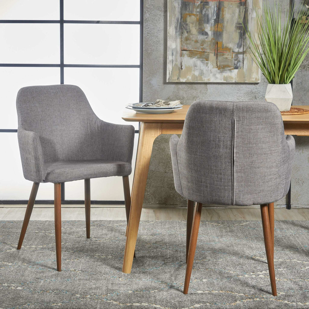 Elegant Dining Chair with Contoured Support