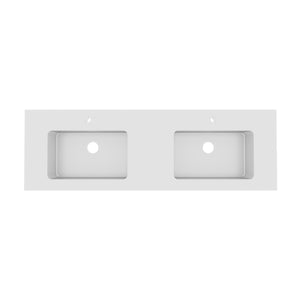 BB0272Y131 Integrated Solid Surface Basin Without Drain and Faucet, Glossy