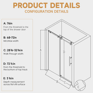 Frameless Single Sliding Shower Door
