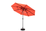 Aluminium 10ft 3-Tier Auto-Tilt Outdoor Patio Umbrella - Orange