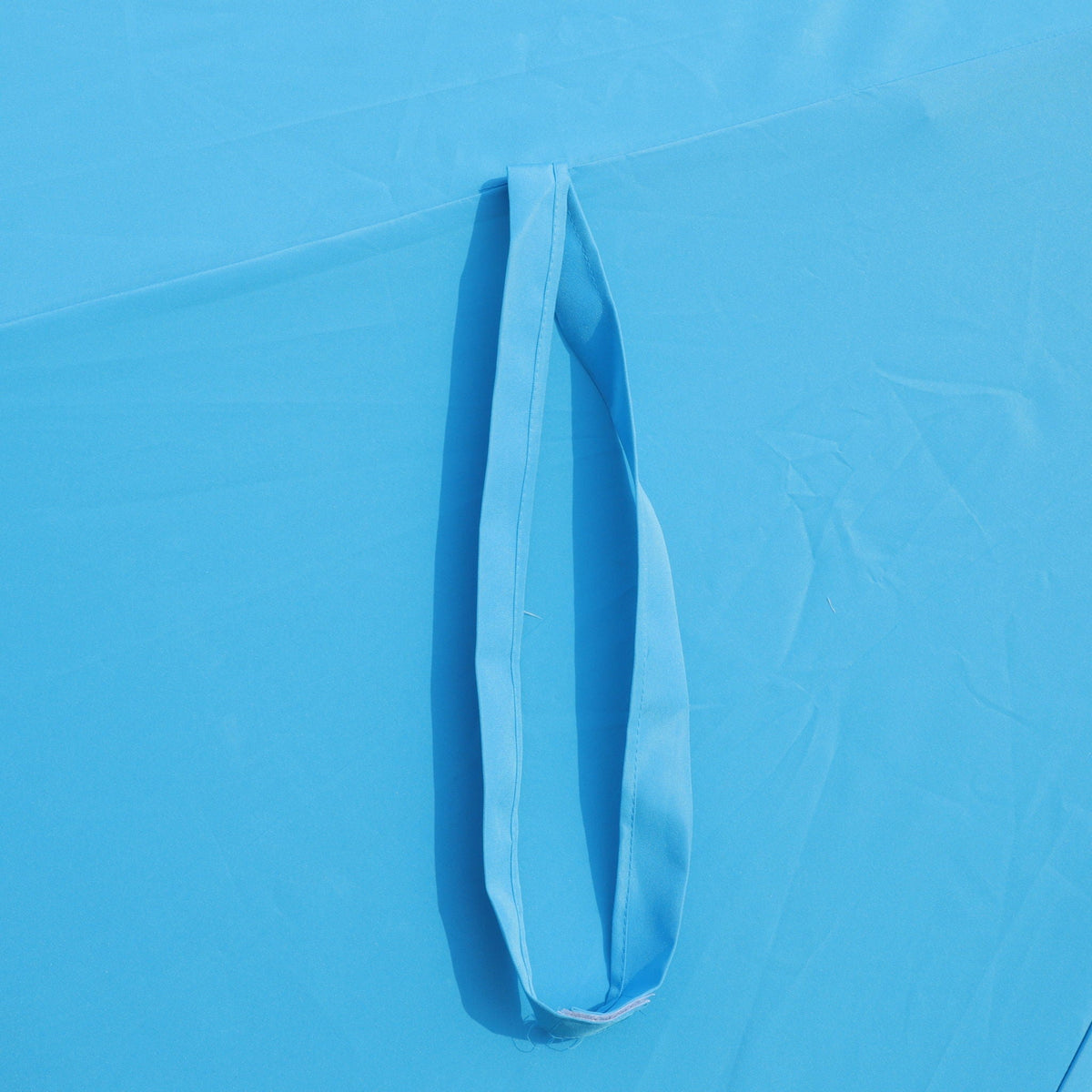 Double- Sided Outdoor Market Umbrella With Lights And Base