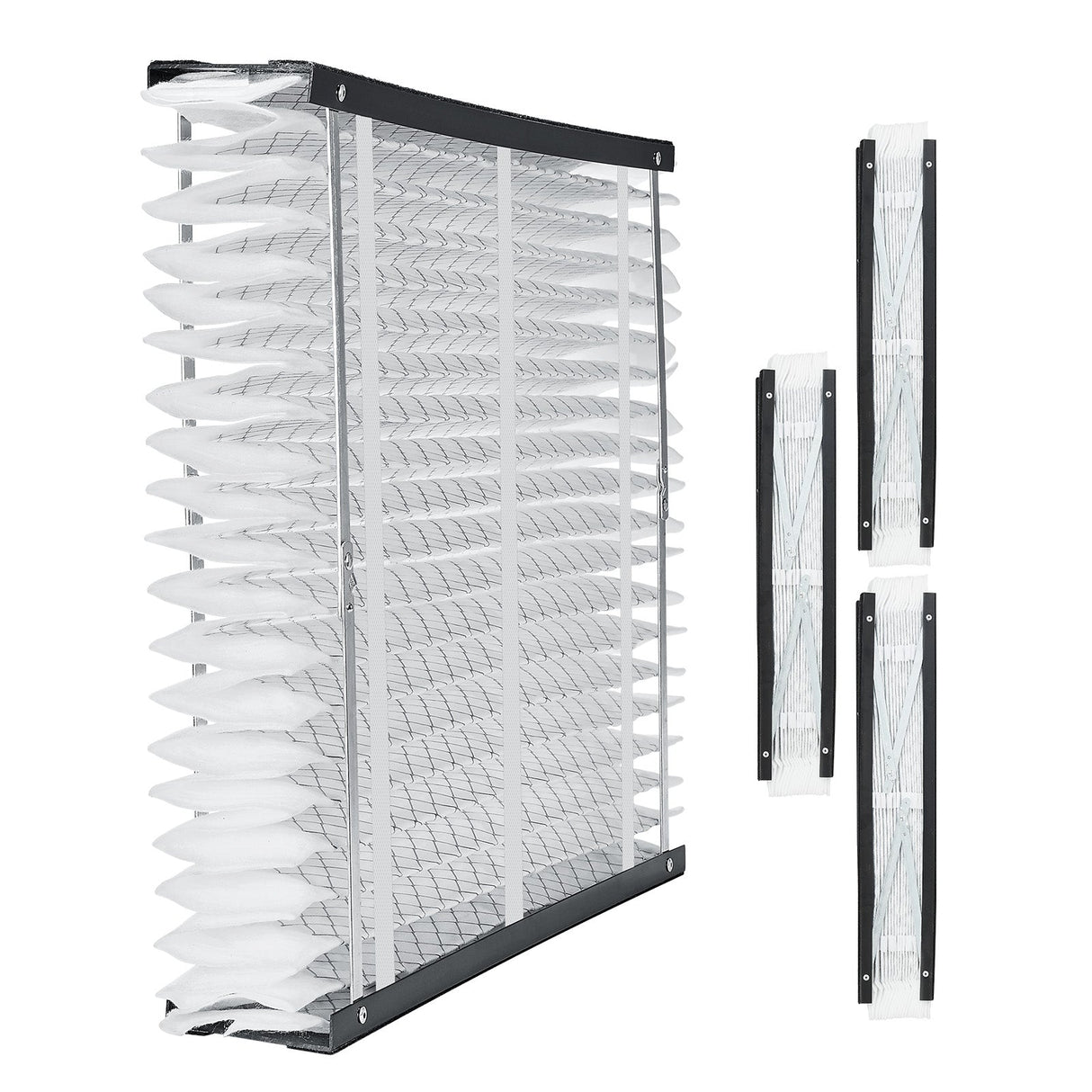 Air Filters MERV 13 Electrostatic Pleated HVAC Furnace Filter 4-Pack 20 x 25 x 4