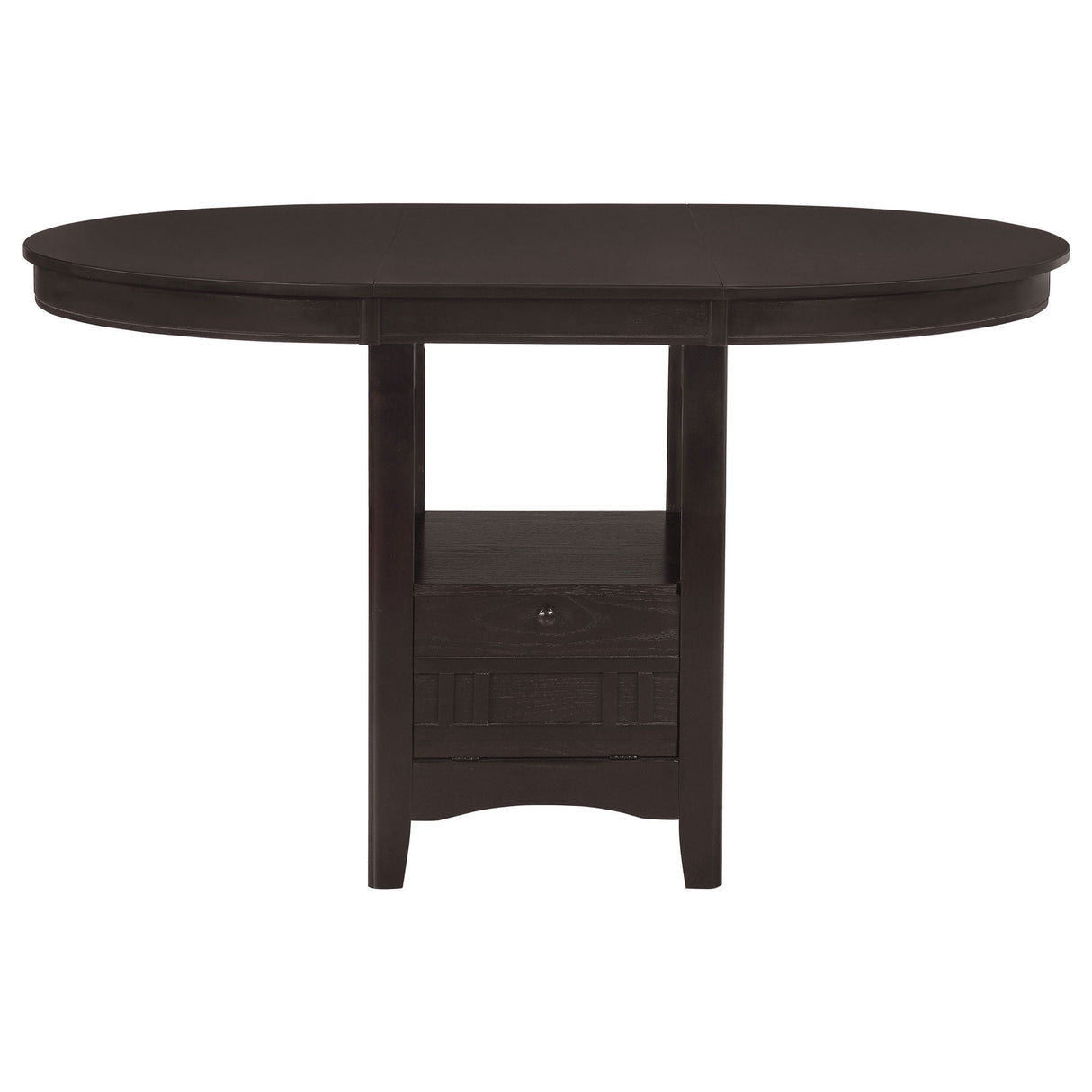 Danford - 5 Piece Counter Height Dining Set With Upholstered Stools - Espresso