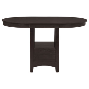 Danford - 5 Piece Counter Height Dining Set With Upholstered Stools - Espresso