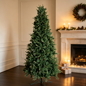 6.5 FT Slim Realistic PE/PVC Hybrid Christmas Tree