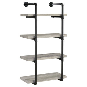 Elmcrest 24-inch 4-shelf Wall Bookshelf Grey Driftwood