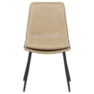 Ortega Upholstered Dining Side Chair Tan (Set of 2)