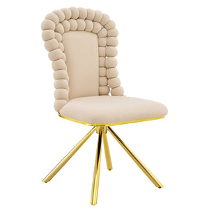 Puffy Bubble Ball Chain Chair for Dining Room & Kitchen (Set of 2)