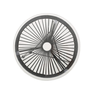 Nusa - Modern Rattan Side Table With Tempered Glass Top
