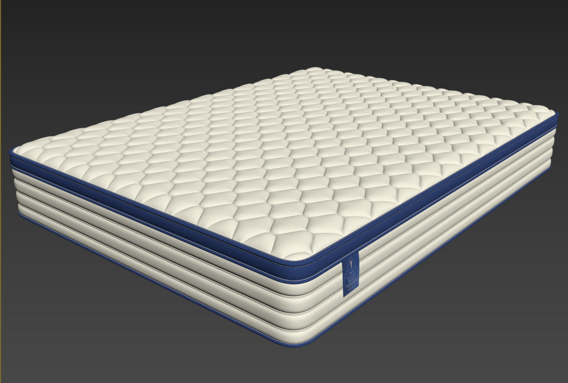 Gel memory foam mattress, double bed, roll pack boxed
