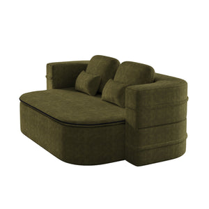 2 In 1 Foldable Sofa Bed With Multi Functional Blanket, Floor Lounge Sofa