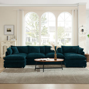 Comfort U Shaped Couch with Reversible Chaise