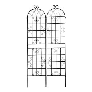 Metal Garden Trellis 4 Pack Rustproof Climbing Plant Supports