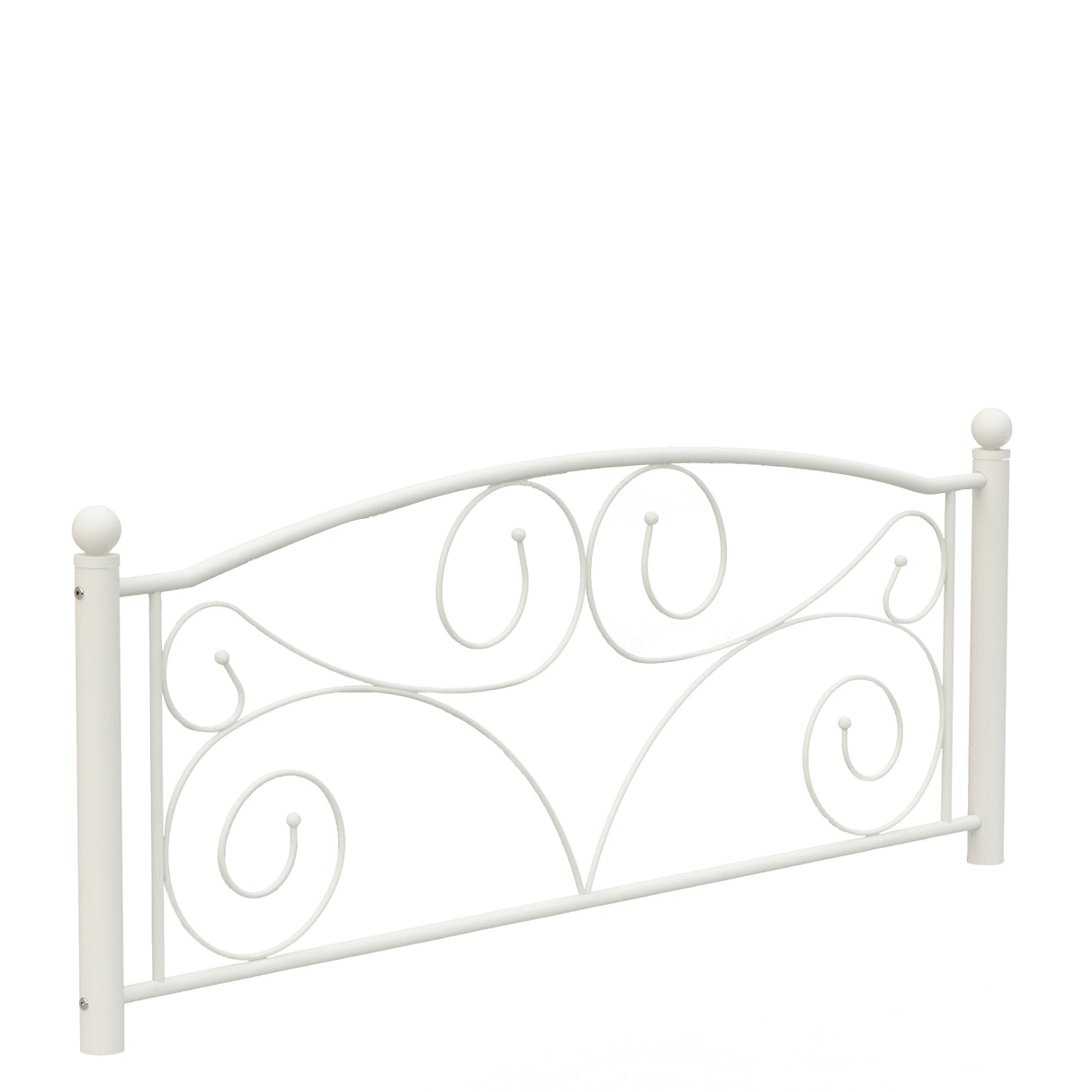 Full Size Unique Flower Sturdy System Metal Bed Frame with Headboard